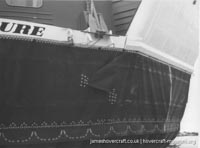 SRN4 Sure (GH-2005) with Hoverlloyd undergoing maintenance